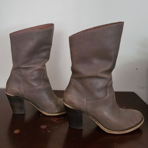 Lucky Brand Vintage Women's Leather Embrleigh Boot Size 7.5